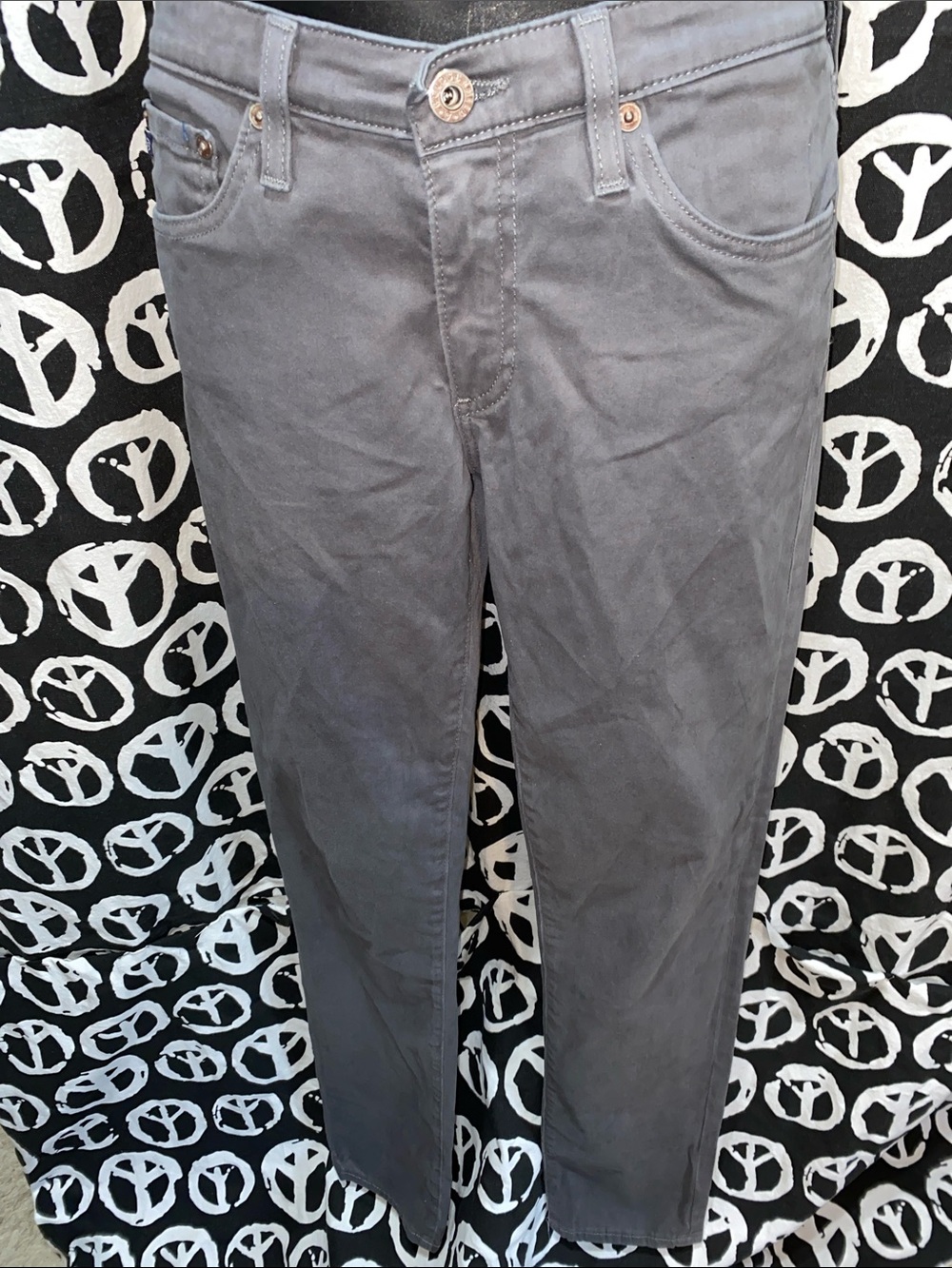AG ADRIANO GOLDSCHMIED GREY THE STILT CIGARETTE JEAN SZ 29R/31W